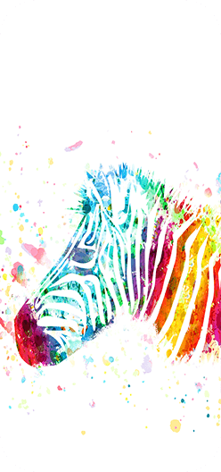 Watercolor Zebra